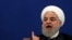 Iranian President Hassan Rohani gives a press conference in the capital Tehran, October 14, 2019