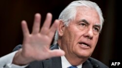 U.S. Secretary of State Rex Tillerson speaks during a hearing of the Senate Foreign Relations Committee in Washington, D.C., on June 13.