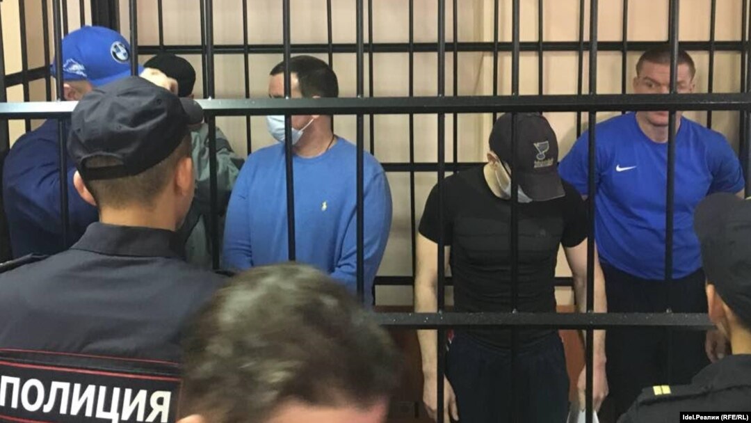 Обвиняемые в зале суда. Октябрь 2018 года
