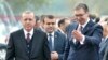 Serbia -- Turkish president Recep Tayyip Erdogan and Serbian president Aleksandar Vucic, Belgrade, October 10, 2017.