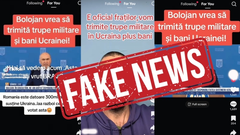MApN demontează dezinformările de pe TikTok despre așa-zise pregătiri pentru mobilizarea rezerviștilor și sprijinul pentru Ucraina