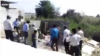 Iranian social media showing officers from the Bandar Abbas municipality destroying