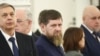 Ramzan Kadyrov ahead of a meeting in the Kremlin between Russian President Vladimir Putin and United Arab Emirates President Mohammed bin Zayed Al Nahyan on January 29.