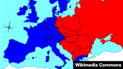 Европа, разделенная пополам. Так она выглядела со второй половины 1940-х до конца 1980-х годов