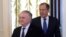 Russia -- Russian Foreign Minister Sergei Lavrov (R) and his Armenian counterpart Edward Nalbandian enter a hall before their meeting in Moscow, April 8, 2015