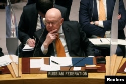 Vassily Nebenzia, ambasadorul Rusiei la ONU.