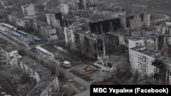 Констинтиновка этой зимой. Кадры Национальной полиции Украины