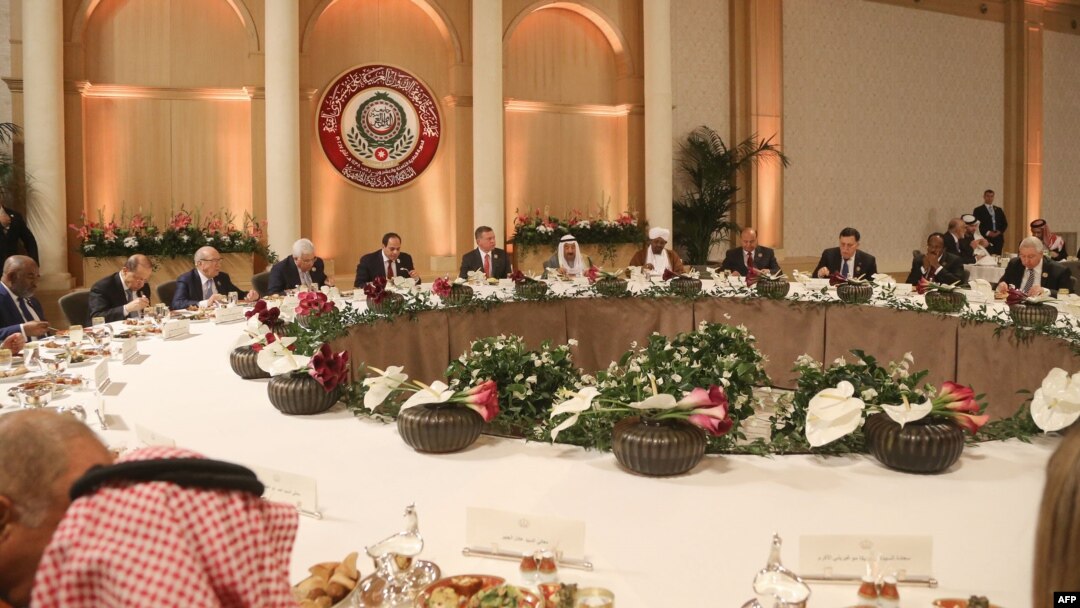 Arab League participants gather in Jordan.