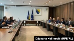 Sastanak evropske komesarke za proširenje Marte Kos sa predsjedavajućom Vijeća ministara BiH, Borjanom Krišto.