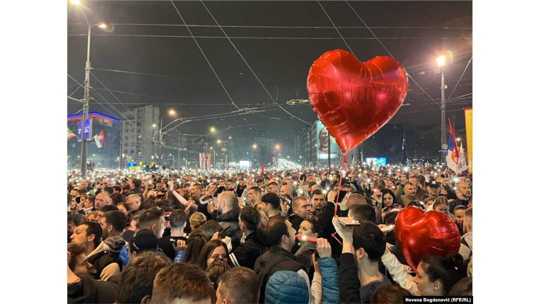 15 минути молк во Славија, Белград