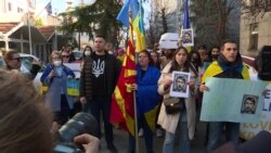 Протестен марш во Скопје - Стоп за војната во Украина 