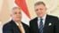 Hungarian Prime Minister Viktor Orban and his Slovak counterpart, Robert Fico