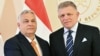 ფოტო არქივიდან. უნგრეთის და სლოვაკეთის პრემიერ-მინისტრები ვიქტორ ორბანი და რობერტ ფიცო(მარჯვნივ)