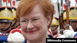 Цяперашні прэзыдэнт Фінляндыі Тар'я Халанен