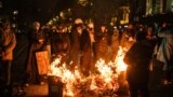 Tbilisidäki demonstrantlar tapgyr bäşinji gije protest geçirdiler.