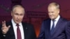 Коллаж: Путин и Туск