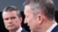Američki sekretar za odbranu Pete Hegseth (lijevo) i general Dan Caine, predsjedavajući Združenog generalštaba Sjedinjenih Američkih Država, na brifingu o ratu s Iranom u Pentagonu.
