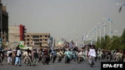 رژه نیروهای طالبان در خیابان‌های قندهار در ۳۱ اوت، پس از خروج نیروهای آمریکا