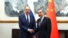 Szergej Lavrov és Vang Ji a kínai fővárosban 2024. április 9-én
