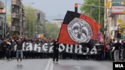 Архивска фотографија: Насилни протести во Скопје по петкратнопто убиство во Смиљковци.