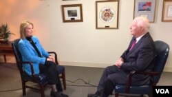 Senator Ben Cardin (D-MD), the highest-ranking Democrat on the Senate Foreign Relations Committee talks to VOA contributor Greta Van Susteren, Friday, Jan. 5, 2018 in Washington, D.C. (Photo: D. Furtrowsky / VOA) 