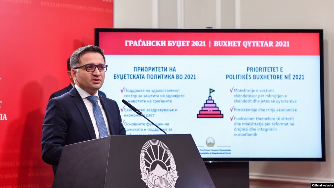 Министерот за финансии Фатмир Бесими.