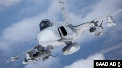 Шведский самолёт Saab JAS-39 Gripen