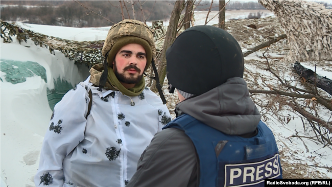 Позиції української армії на Луганщині