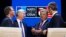 Sekretari amerikan i Mbrojtjes, Ash Carter, sekretari britanik i Mbrojtjes, Michael Fallon, presidenti i Ukrainës, Petro Poroshenko, dhe sekretari i Përgjithshëm e i NATO-s, Jens Stoltenberg në Varshavë. 
