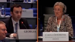 ლევან მახაშვილი „ქართული ოცნების“ წარმომადგენელი, კარინა ოდებრინკი ეუთოს საპარლამენტო ასამბლეის შვედი მომხსენებელი