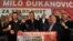 Мило Ѓукановиќ ја прославува изборната победа