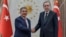 Tatarstan -- Rustam Minnikhanov (L), Tatar president meets Rejep Tayyip Erdogan (R), Turkish president in Ankara, 30Apr2015