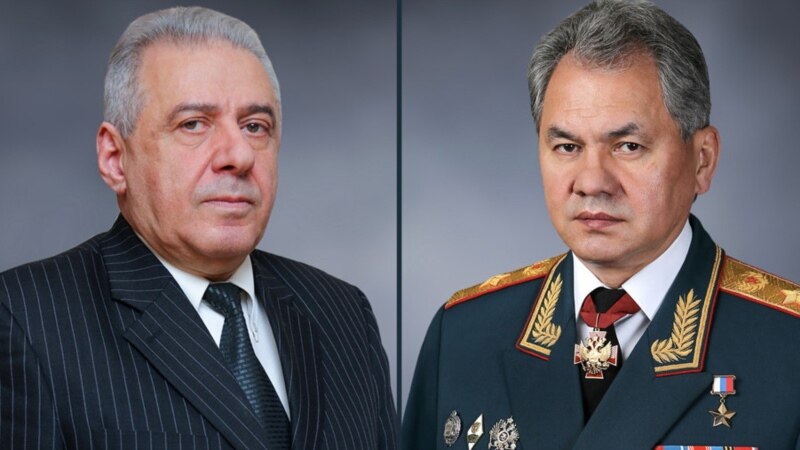 Арутюнян и Шойгу обсудили обстановку на армяно-азербайджанской границе