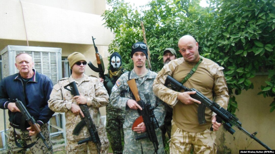 Американские военные и курды-христиане, воюющие против ИГИЛ в Курдистане