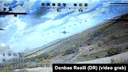 Російський FPV-дрон втрачає управління під дією РЕБ