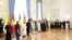 У часе цырымоніі ўручэньня даверчых грамат дыпляматамі, 11 верасьня 2025. Афіцыйнае фота