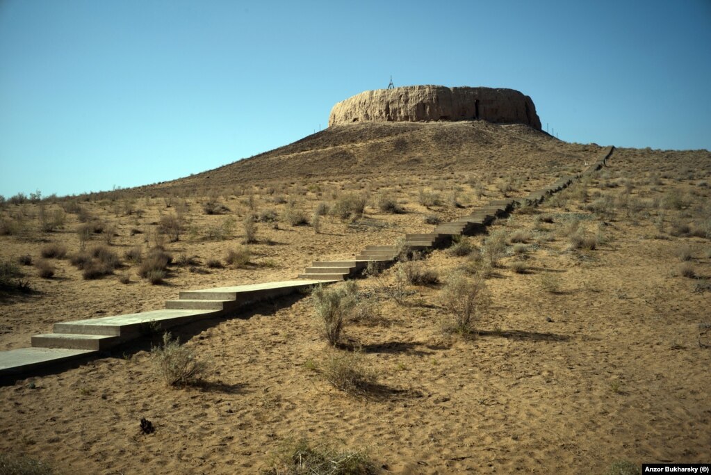 One of the world’s few remaining “towers of silence,” in Karakalpakstan.