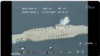 Iranian Cruise missile targeting the replica of a U.S. aircraft carrier in the Persian Gulf during military excercises dubbed as Great Prophet-14 (Payambar-e Azam 14). Screen grab from IRIB. July 28, 2020. 