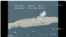 Iranian Cruise missile targeting the replica of a U.S. aircraft carrier in the Persian Gulf during military excercises dubbed as Great Prophet-14 (Payambar-e Azam 14). Screen grab from IRIB. July 28, 2020. 