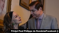 Paul Philippe și-a luat în buletin numele de „Al României” și a renunțat la numele moștenit de la tatăl său. Aici, în România, cu soția sa, Lia. 