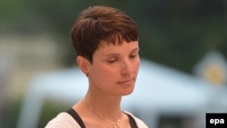 Frauke Petry, co-leader of the anti-migrant, pro-Kremlin populist party Alternative for Germany 