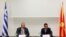 Архива: Средба на министрите за надворешни работи на Грција и Македонија Коѕиjас и Димитров во Скопје. 31.08 2017. 