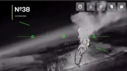 Ушкодження українськими дронами електричної підстанції kV «Симферополь» в селі Строганівка в Криму