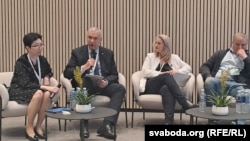 Роза Турарбекава, Павал Латушка, Кацярына Раяка. ІІІ Кангрэс палітзьняволеных Беларусі