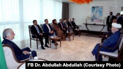 عبدالله عبدالله رئیس شورای عالی مصالحه‌ ملی در دیدارش با مقام‌های کشور ازبیکستان