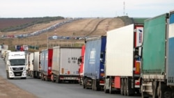 Очереди на казахстанско-российской границе