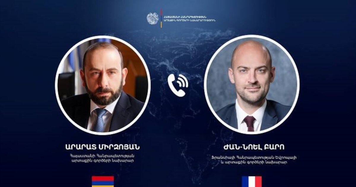In a conversation with the French Foreign Minister, Mirzoyan highlighted the signing of the peace agreement