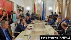 Sastanak partija vlasti i opozicije crnogorskog parlamenta, 7. juli 2021.