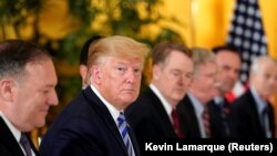 U.S. President Donald Trump attends a bilateral dinner with the Prime Minister of Australia Scott Morrison, ahead of the G20 summit in Osaka, Japan June 27, 2019.