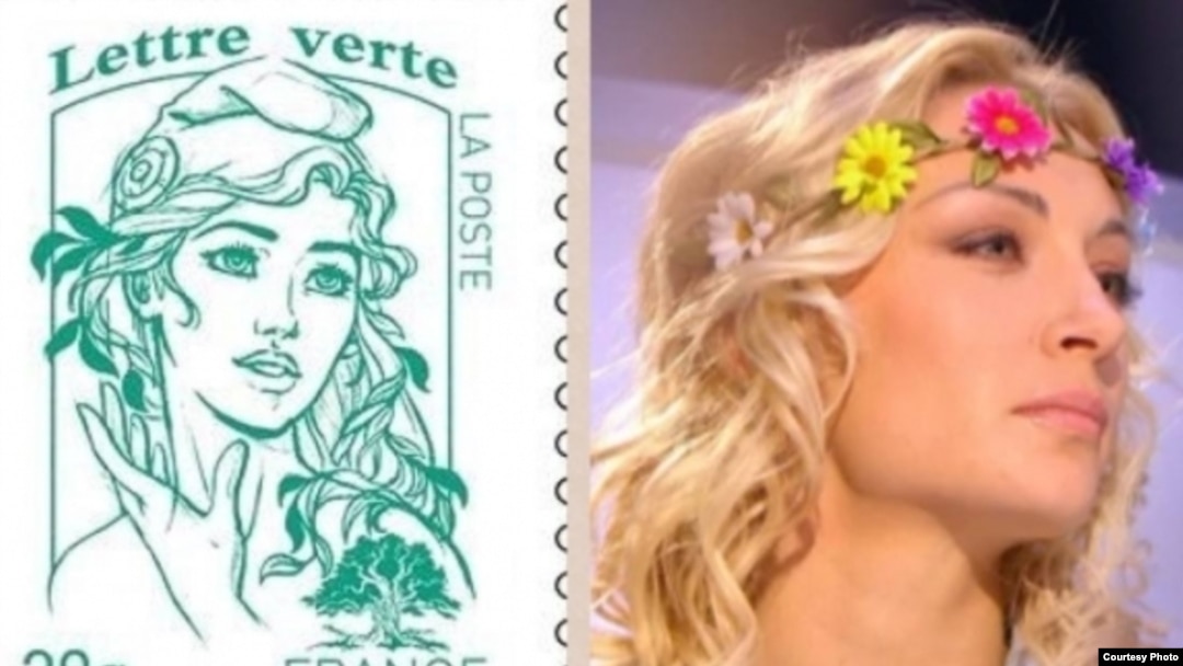 Femen leader Inna Shevchenko from Ukraine was controversially chosen as the inspiration for a new French postage stamp.